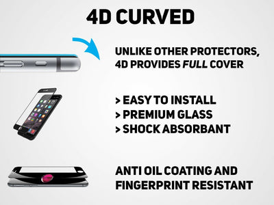 4D Premium Tempered Glass Screen Protector for iPhone